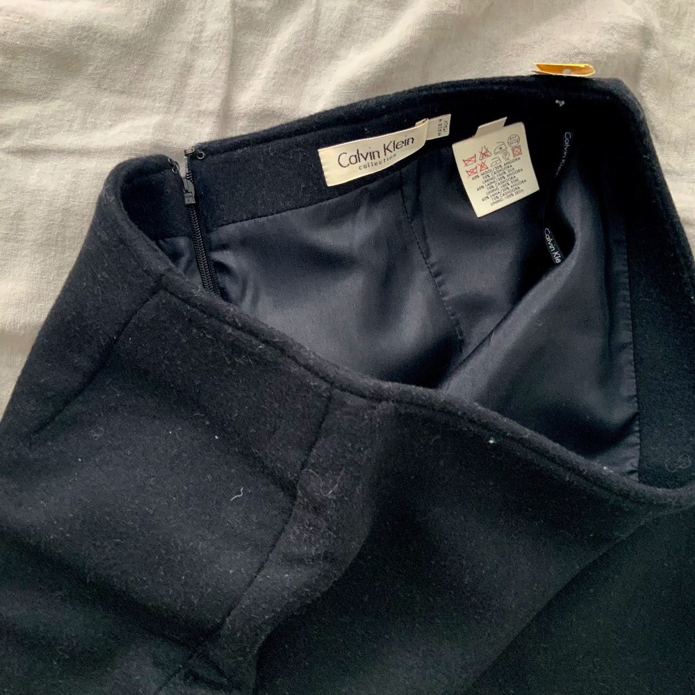 Calvin Klein Collection Wool Blend Pencil Skirt Size 4